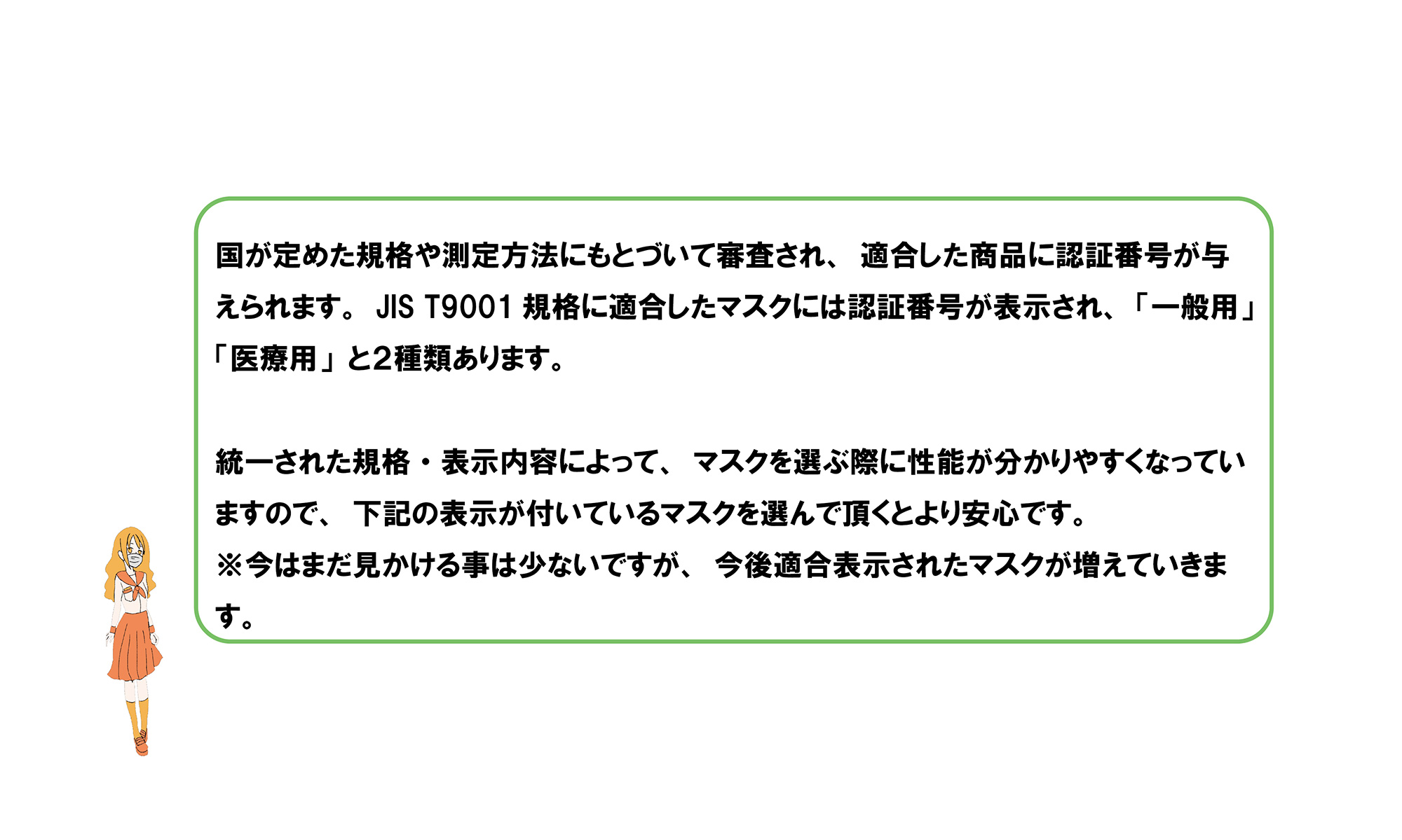 国が定めた規格や測定方法にもとづいて審査され、適合した商品に認証番号が与えられます。